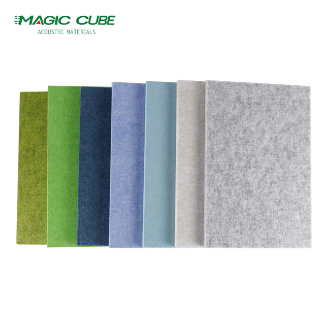 Environmental Friendly 9mm Pet Acoustic Polyester Fiber Panel For Studio