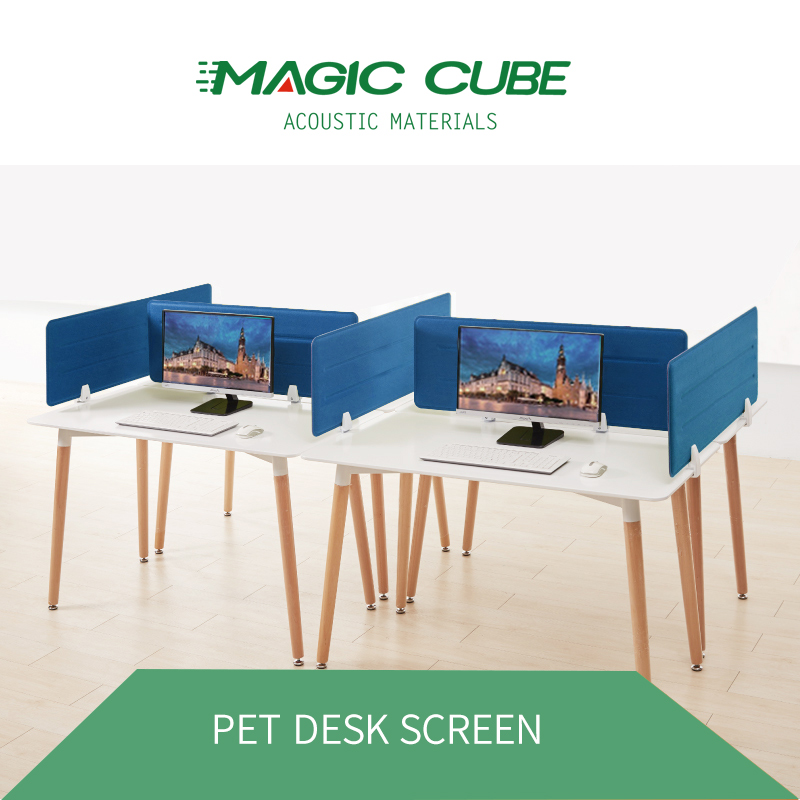 Noise Reduce Polyester Fiber Pet Acoustic Desk Panels for Office