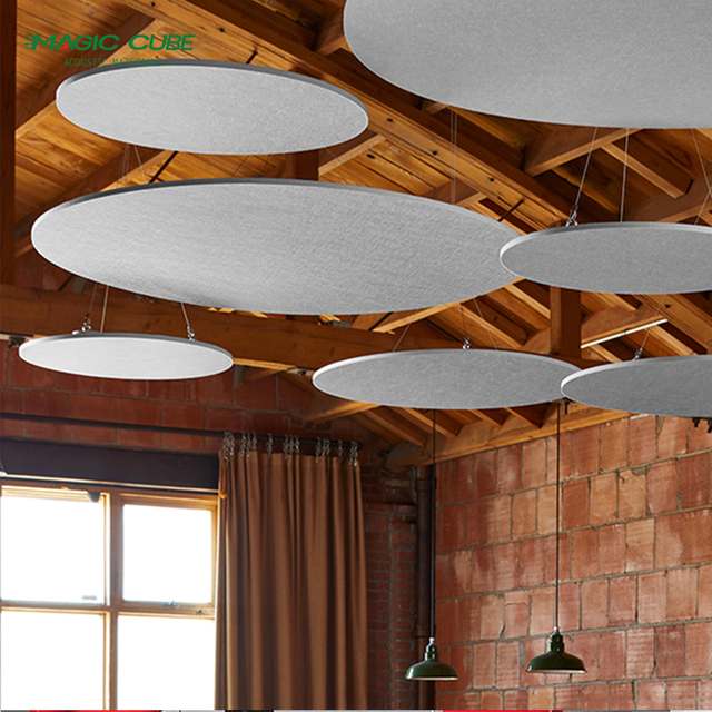 Eco Friendly Polyester Sound Felt Baffle Ceiling in Office Space