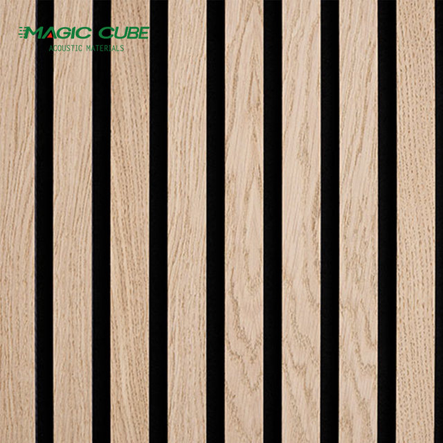 Black Recycled Akupanel Acoustic Vertical Wood Slat Wall