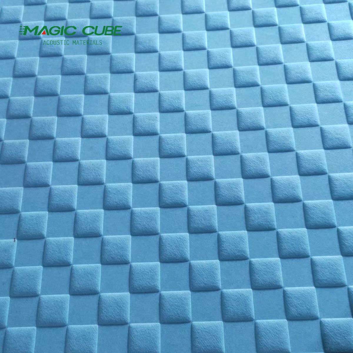 Colorful Heated-pressed 3D Acoustic Felt Panel for Commercial Buildings