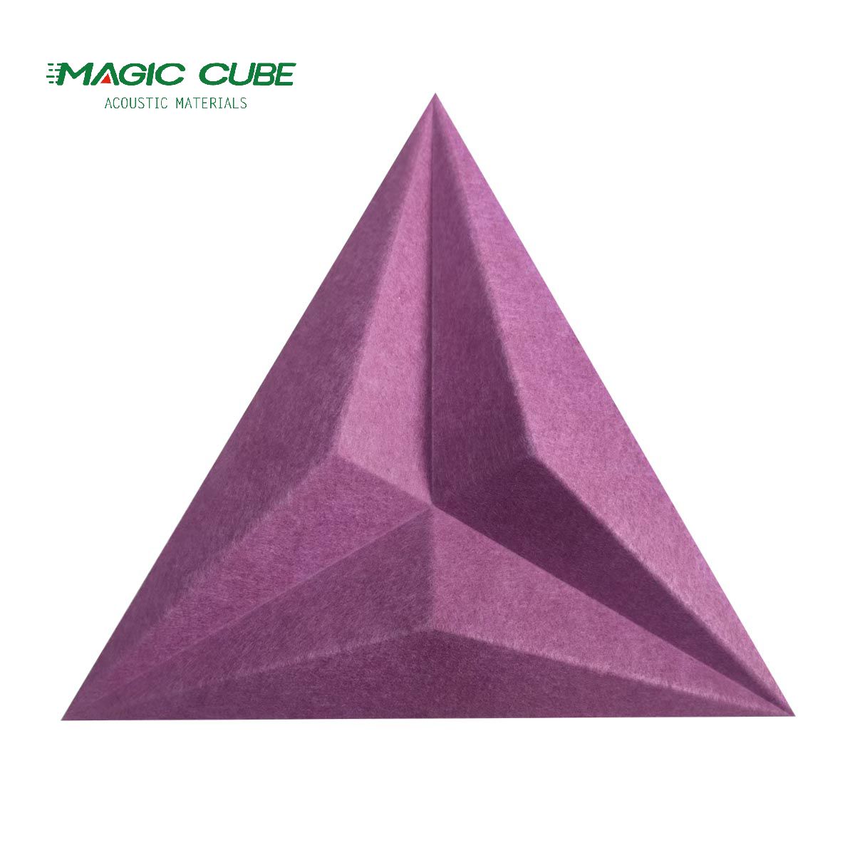 Triangle 3D Polyester Fiber Acoustic Panel for the Interior Decoration 