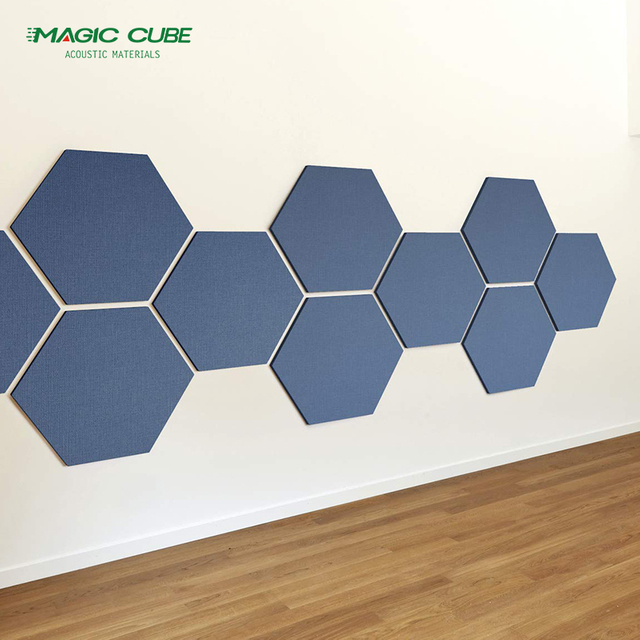 Interior Studio Wall Pet Polyester Fiber Acoustic Boards with Cutting Design 