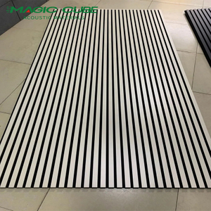Flame Resistant Polyester Wooden Slat Panel for Meeting Rooms