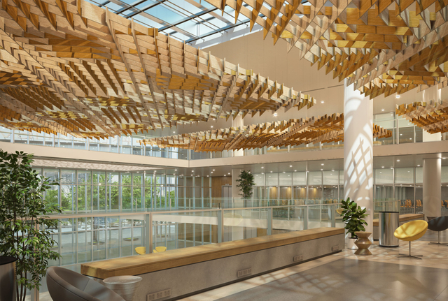 Tilt Polyester Hanging Panel Suitable for Interior Ceiling Decoration
