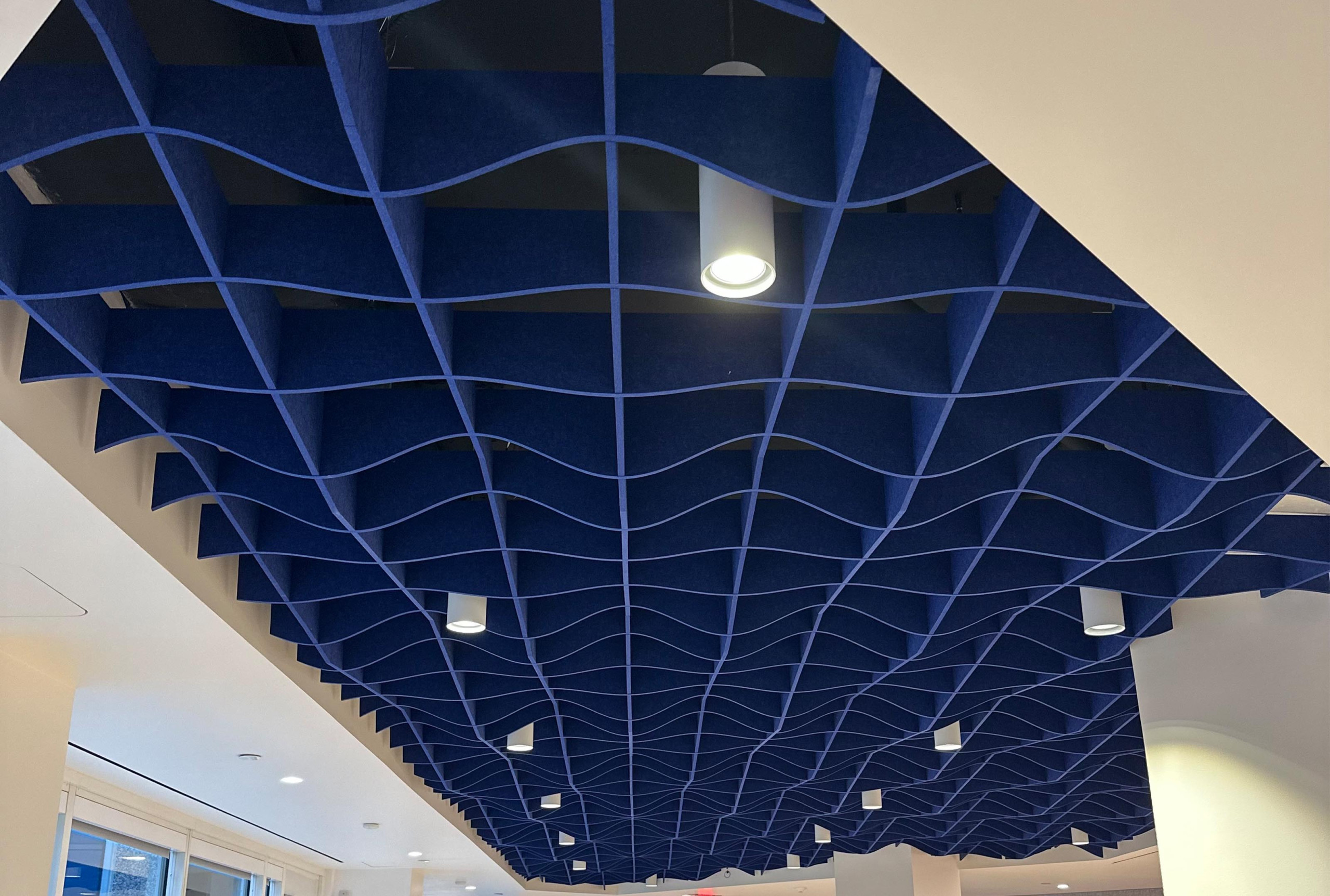 Stylish Drop Ceiling Tiles felt Acoustic Ceiling Baffles