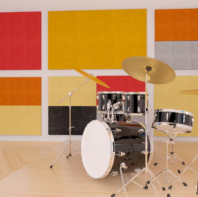 12mm Thick Polyester Fiber Acoustic Panel for Interior Decoration