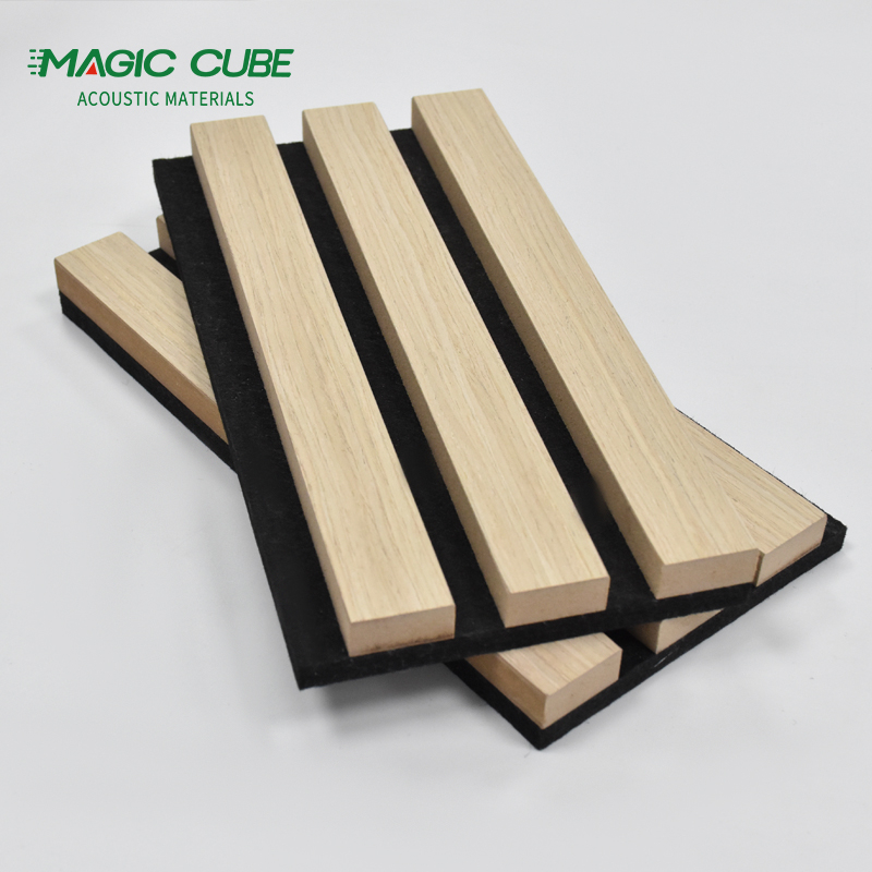 Office Studio Akupanel Wooden Slatted Sound Absorbing Proofing Boards