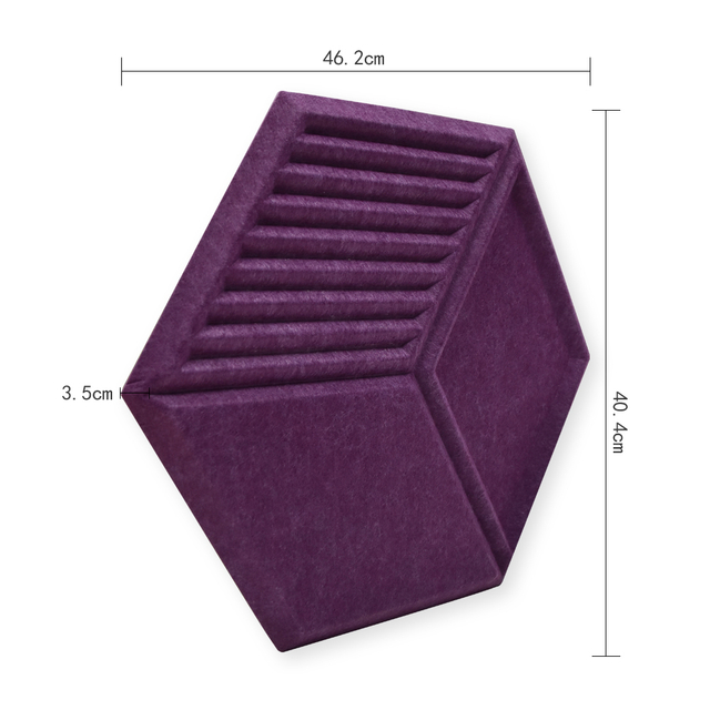 Modern Design 3D Polyester Acoustic Wall Panels For Sound Reflection