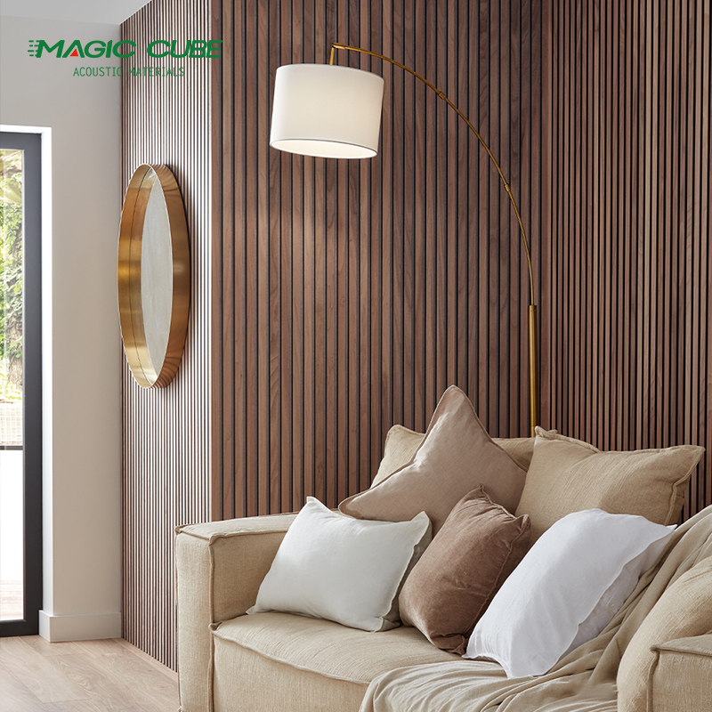 Decorative Fire Retardant Acoustic Slat Wood Panels