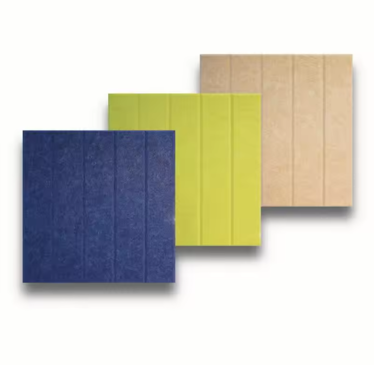 Polyester Fiber Acoustic Panels with Slots in Different Shapes