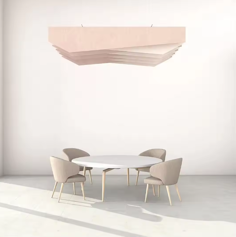 Acoustic Ceiling System 12mm Polyester Fiber Acoustic Panels Baffle